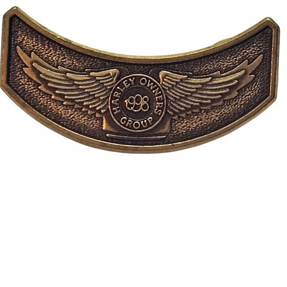 Harley Davidson HOG Harley Owners Group Vest Hat Pinback Pin - Picture 1 of 2